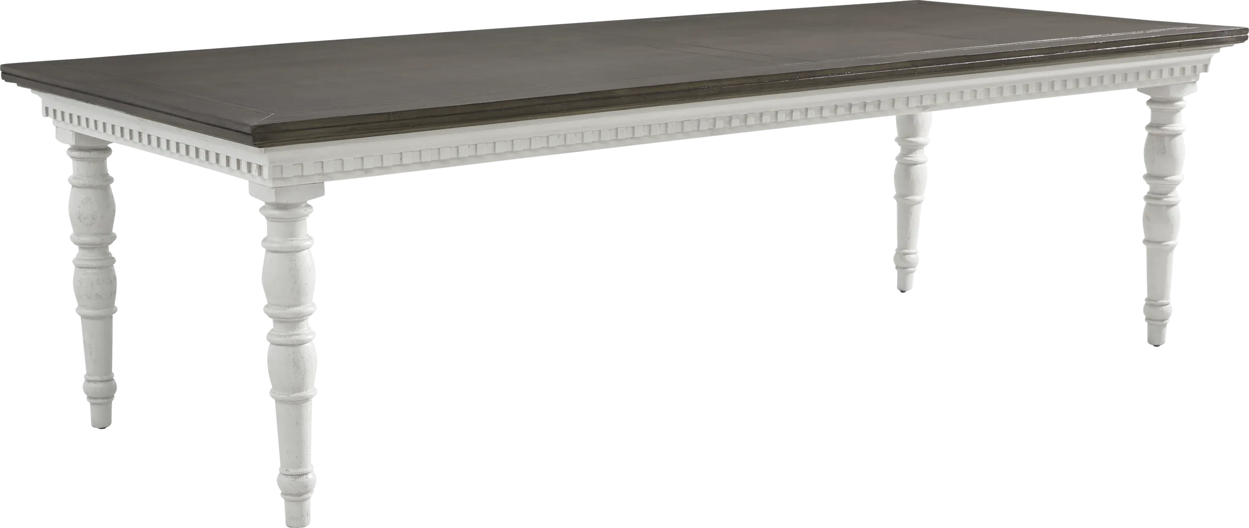 Crestwell Manor White 6 Pc 101 in. Dining Room - Thumbnail - Image 2