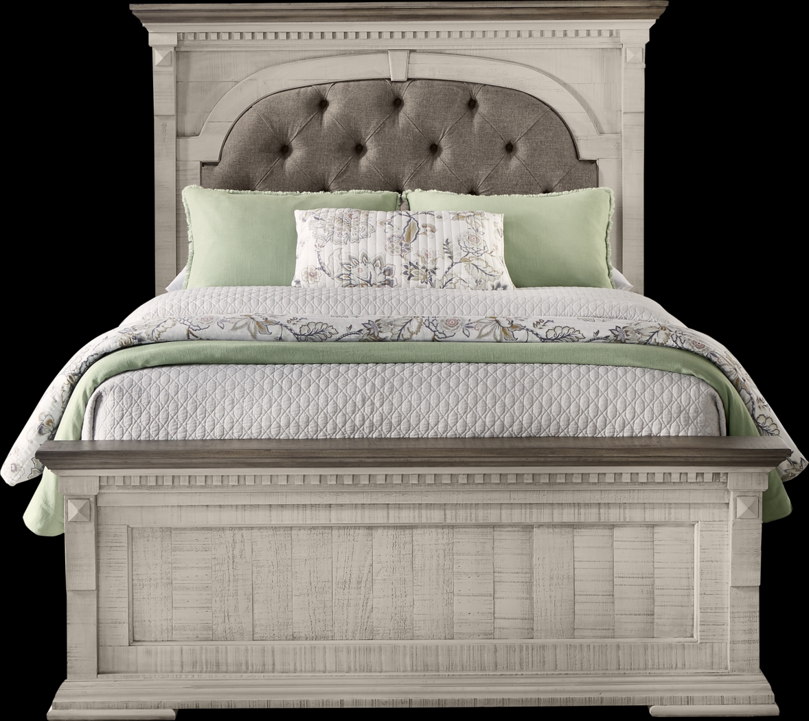 Crestwell Manor White 7 Pc Queen Bedroom - Thumbnail - Image 2