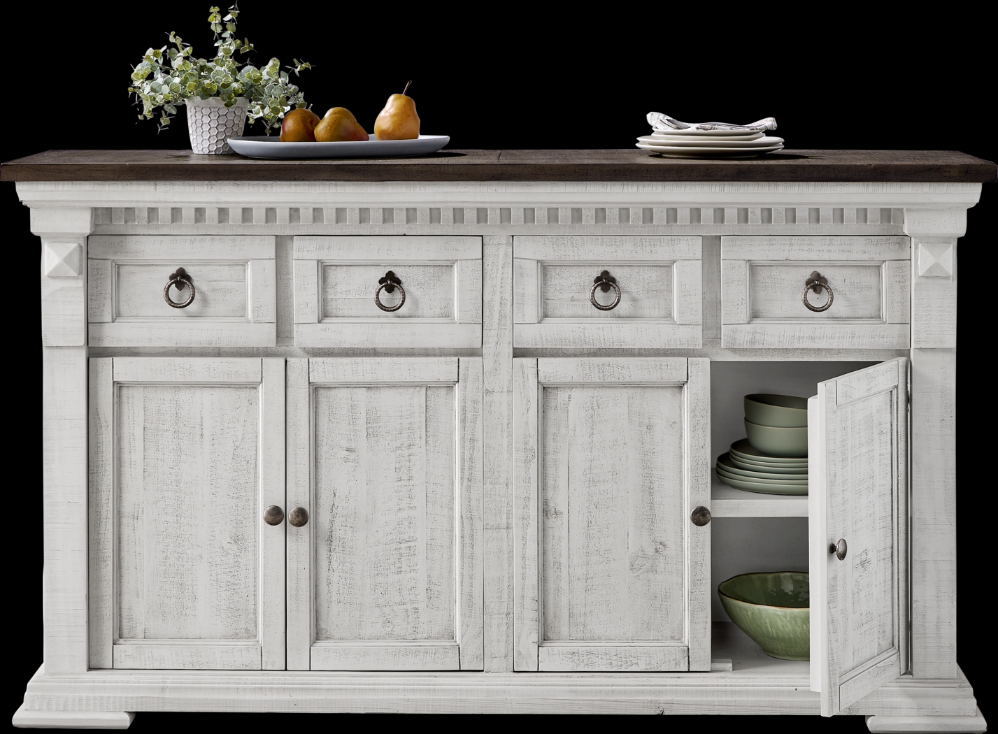 Crestwell Manor White Buffet - Thumbnail - Image 2