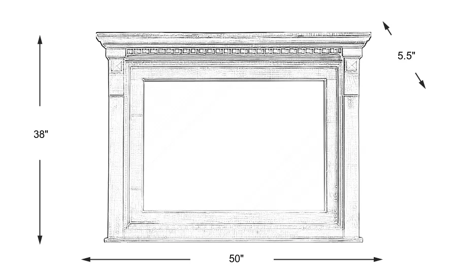 Dimension Image. Please refer to the Dimension Tab on this page for dimension details.