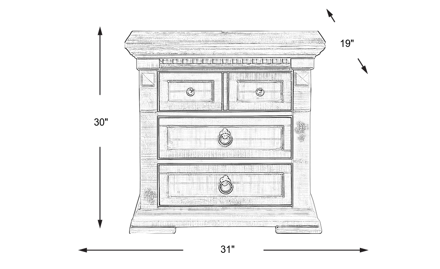 Dimension Image. Please refer to the Dimension Tab on this page for dimension details.