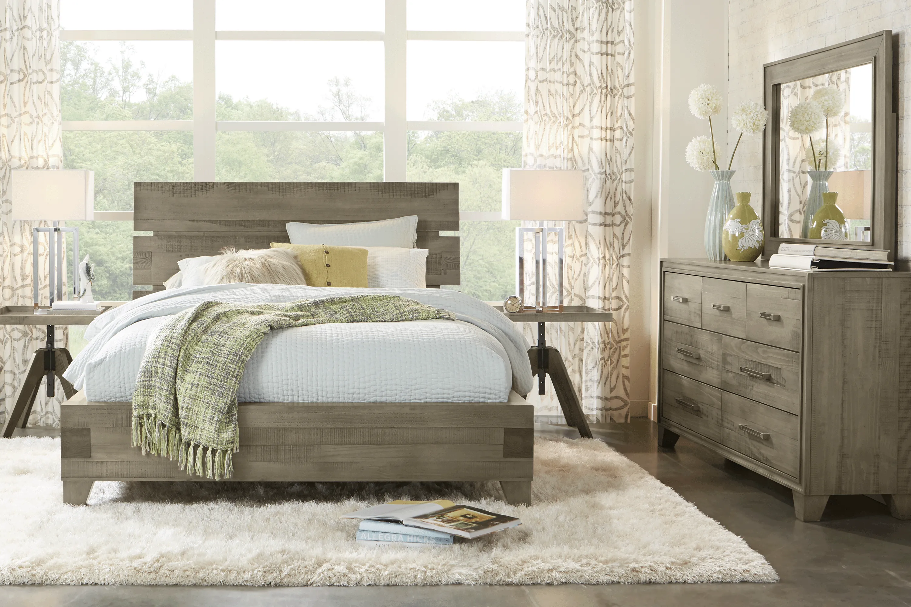 Crestwood Creek Gray 8 Pc Queen Panel Bedroom - Thumbnail - Image 1