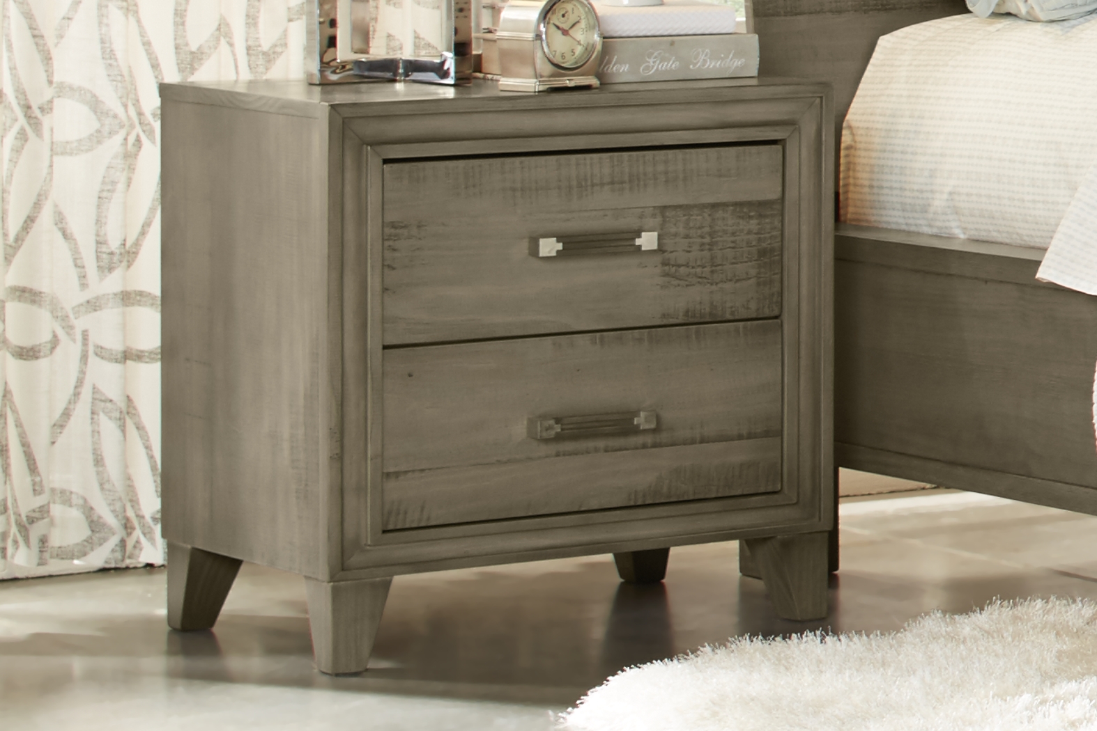 Crestwood Creek Gray Nightstand - Thumbnail - Image 2