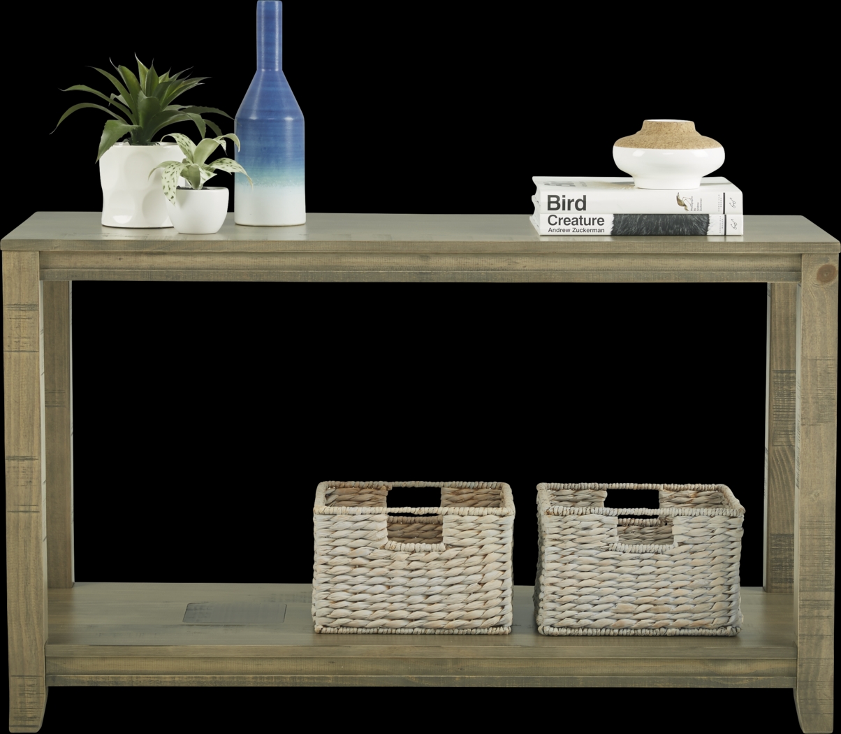 Crestwood Creek Gray Sofa Table - Thumbnail - Image 2