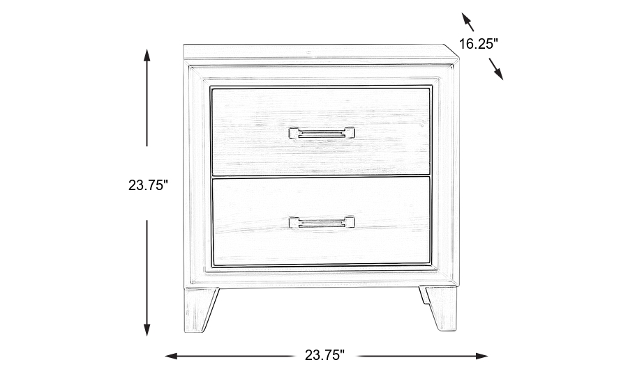 Dimension Image. Please refer to the Dimension Tab on this page for dimension details.