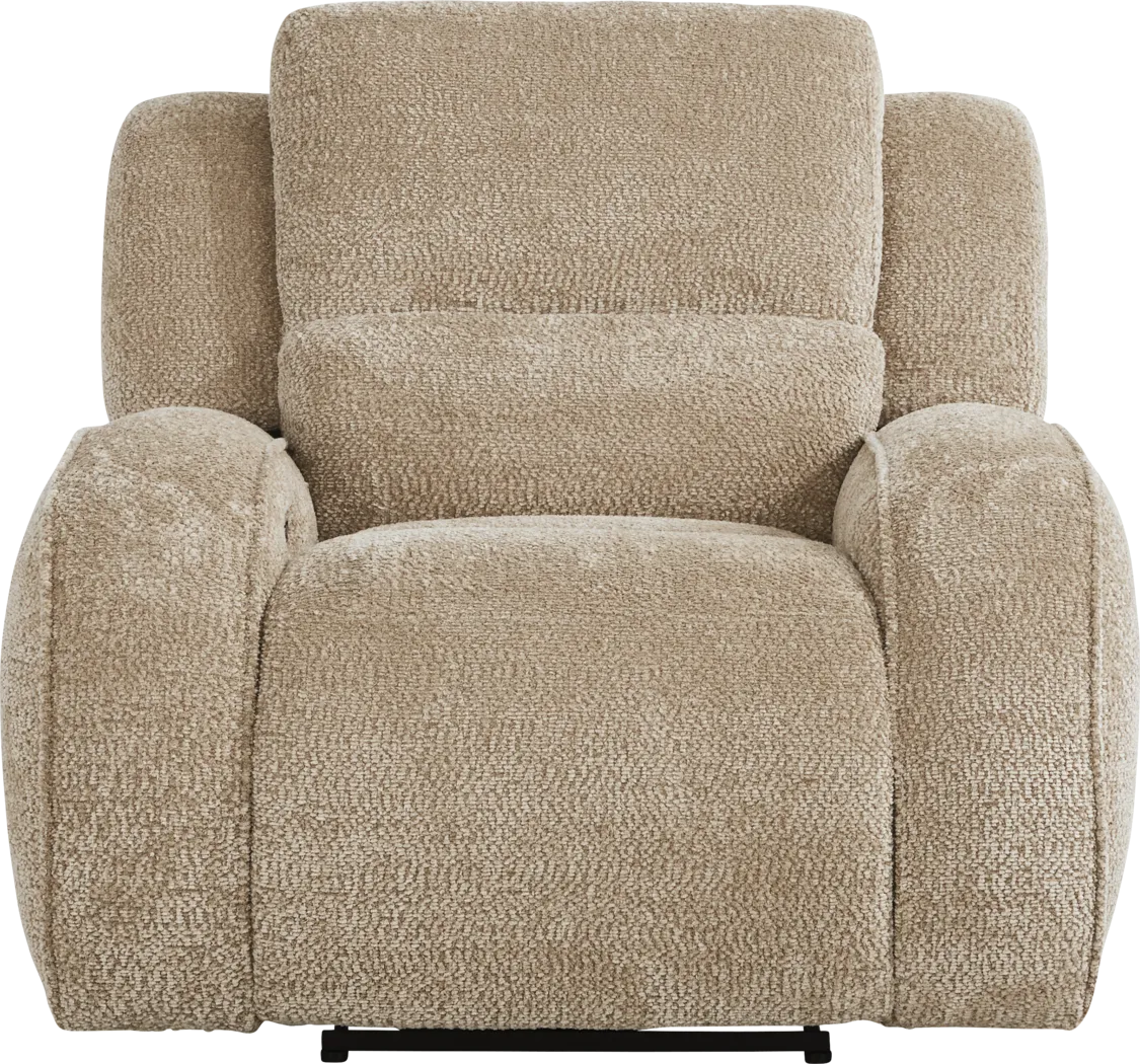 Crestwood Tan Dual Power Recliner - Thumbnail - Image 2