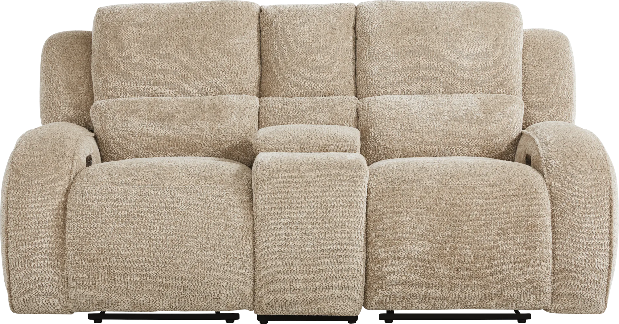 Crestwood Tan Dual Power Reclining Loveseat - Thumbnail - Image 3