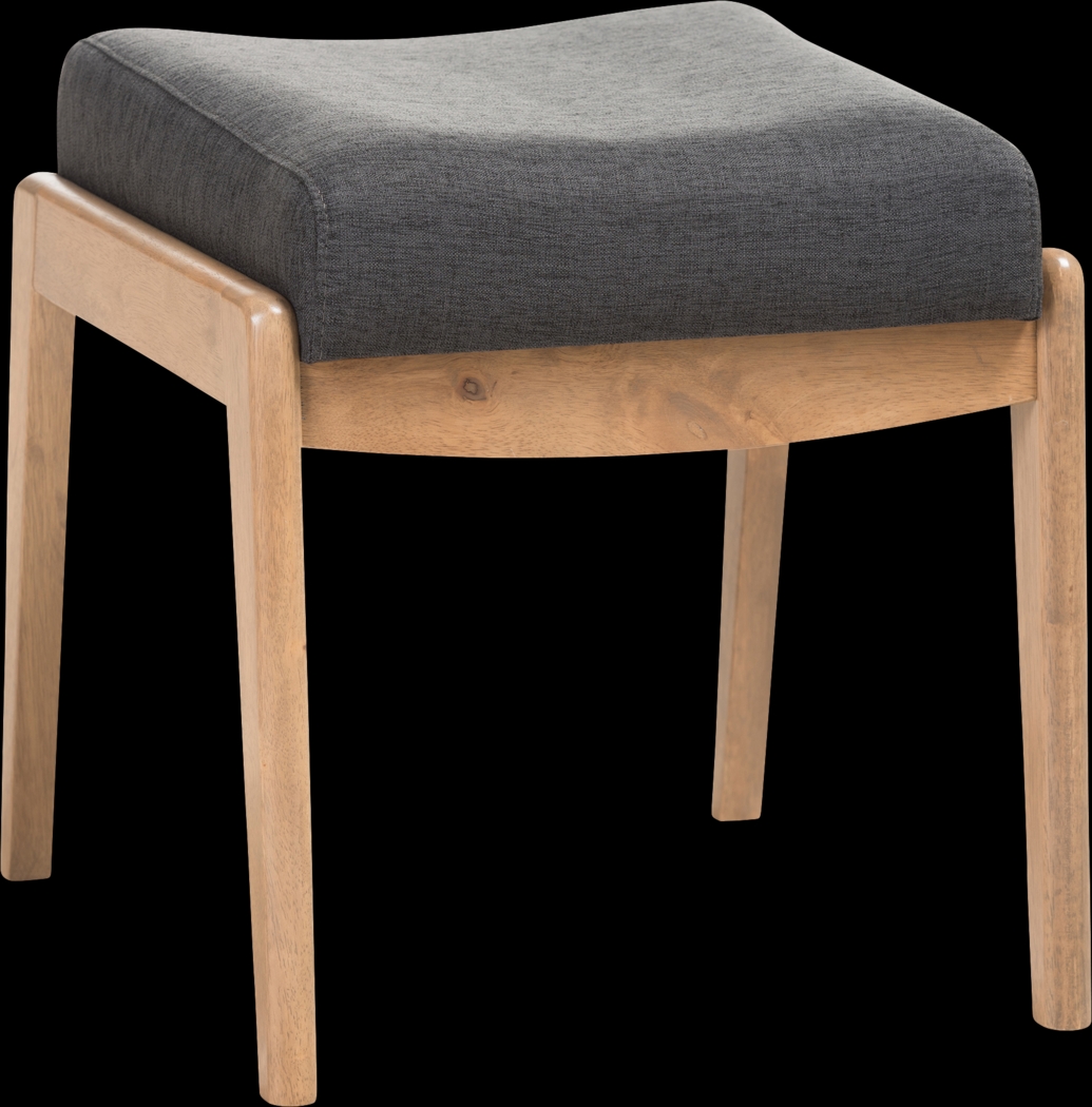 Creswell Gray Ottoman - Thumbnail - Image 1