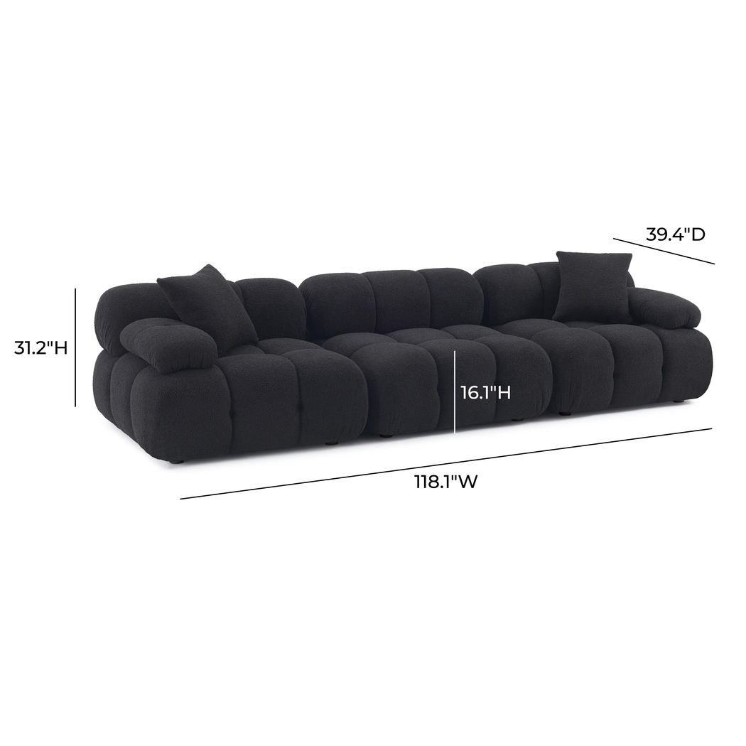 Crianza Black Sofa - Thumbnail - Image 2