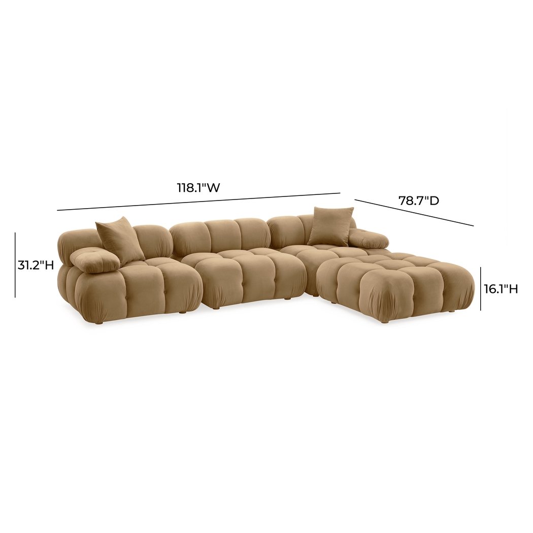 Crianza Brown 4 Pc Sectional - Thumbnail - Image 6