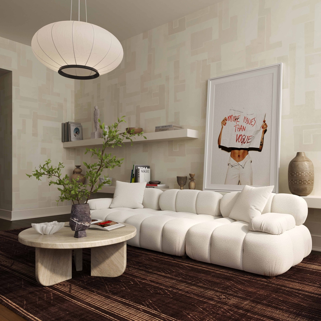 Crianza Cream Sofa - Thumbnail - Image 2