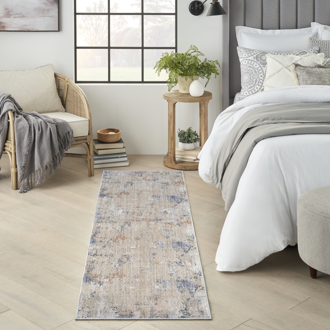 Crique Beige 2'2 x 8' Runner Rug - Thumbnail - Image 2