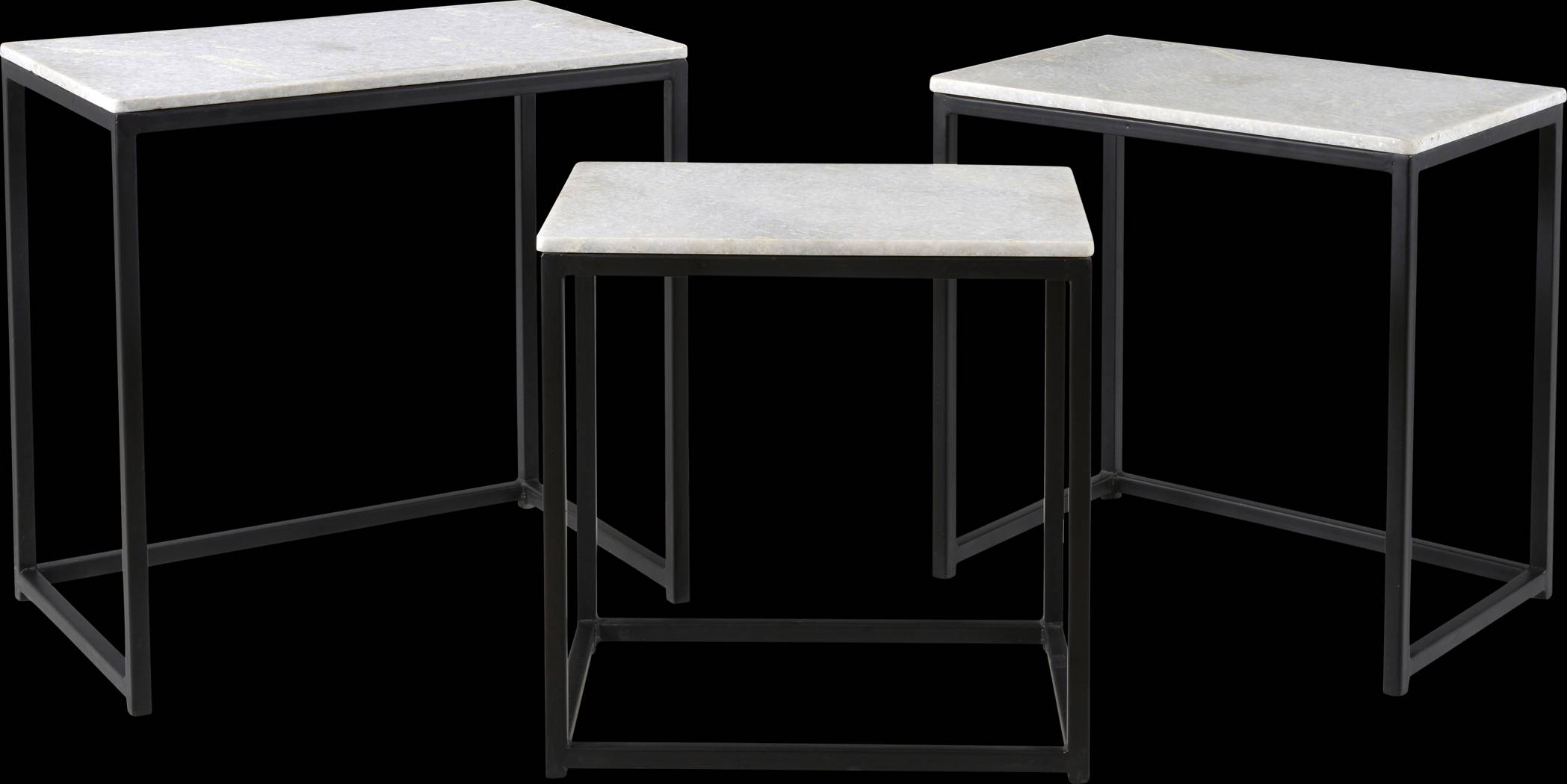 Crispin Black Set of 3 Nesting Tables - Thumbnail - Image 3