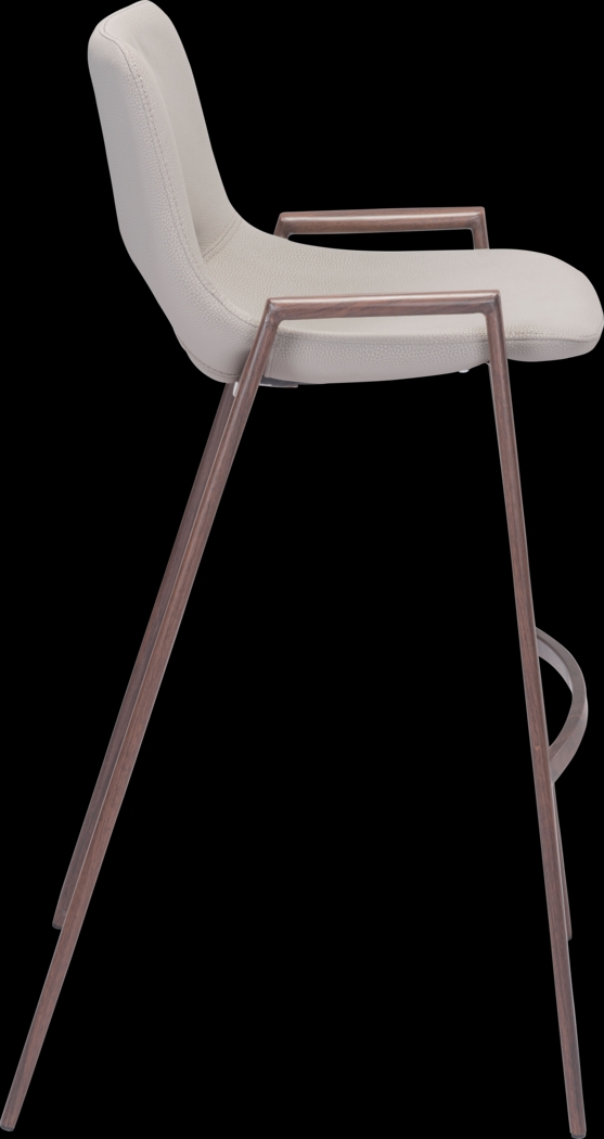 Cristway Beige Barstool, Set of 2 - Thumbnail - Image 3