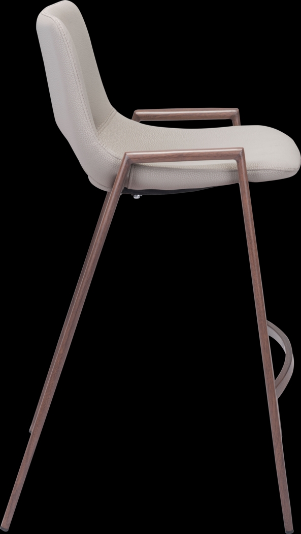 Cristway Beige Counter Stool, Set of 2 - Thumbnail - Image 3