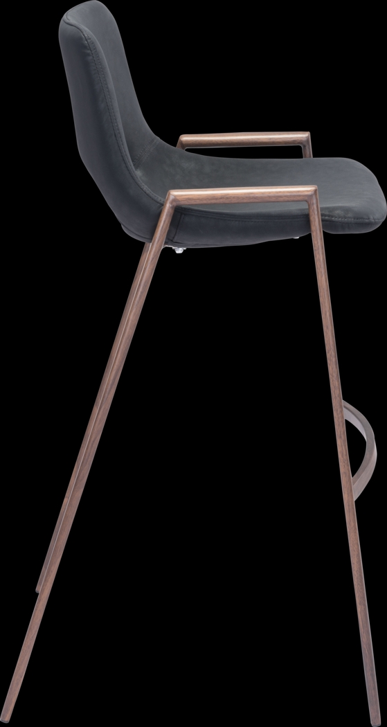 Cristway Black Barstool, Set of 2 - Thumbnail - Image 3