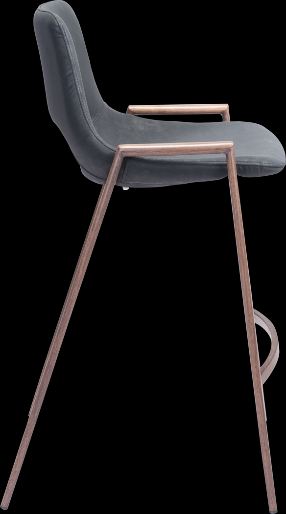 Cristway Black Counter Stool, Set of 2 - Thumbnail - Image 3