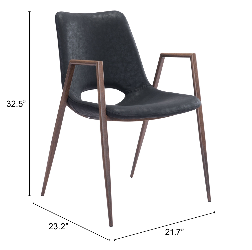 Cristway Black Side Chair, Set of 2 - Thumbnail - Image 6