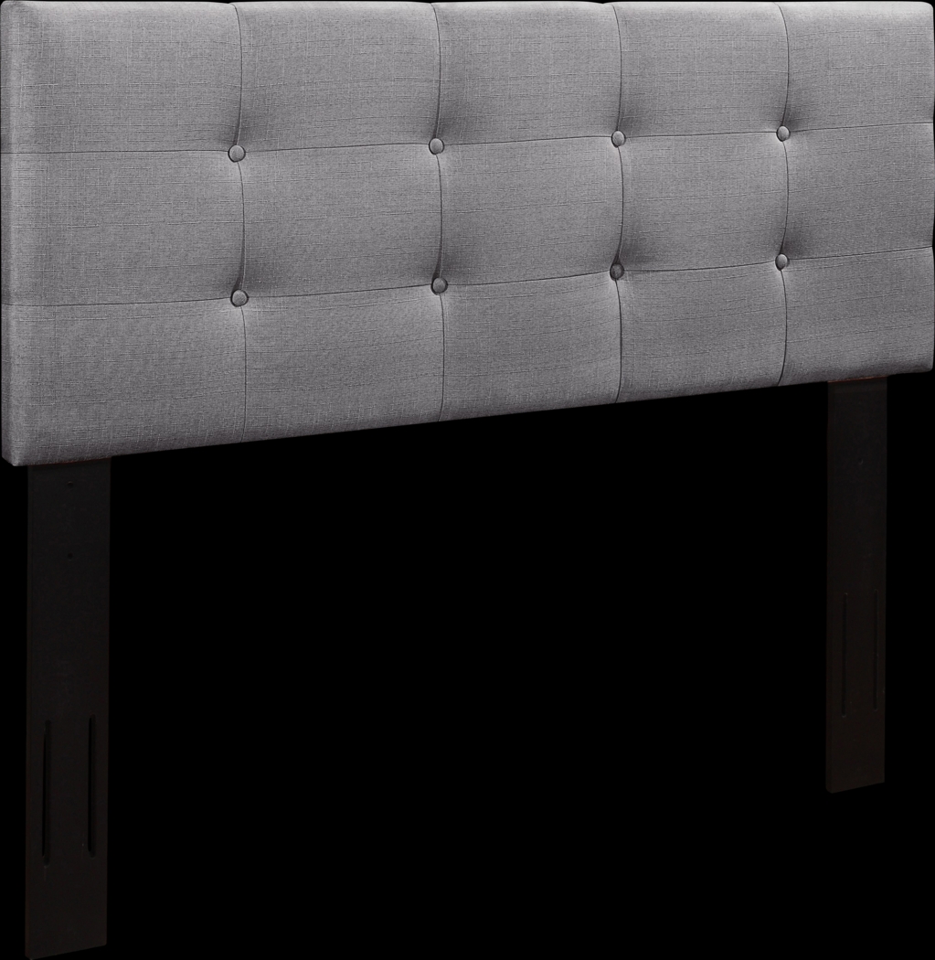 Criswell Gray Twin Upholstered Headboard - Thumbnail - Image 2