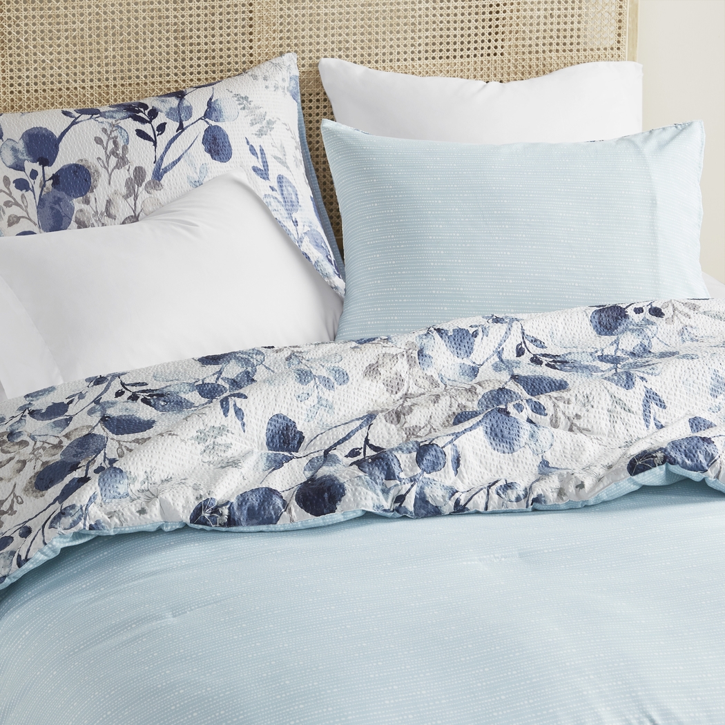 Croadea Blue Full/Queen 3 Pc Comforter Set - Thumbnail - Image 17