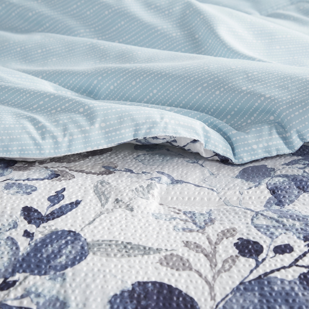Croadea Blue Full/Queen 3 Pc Comforter Set - Thumbnail - Image 18