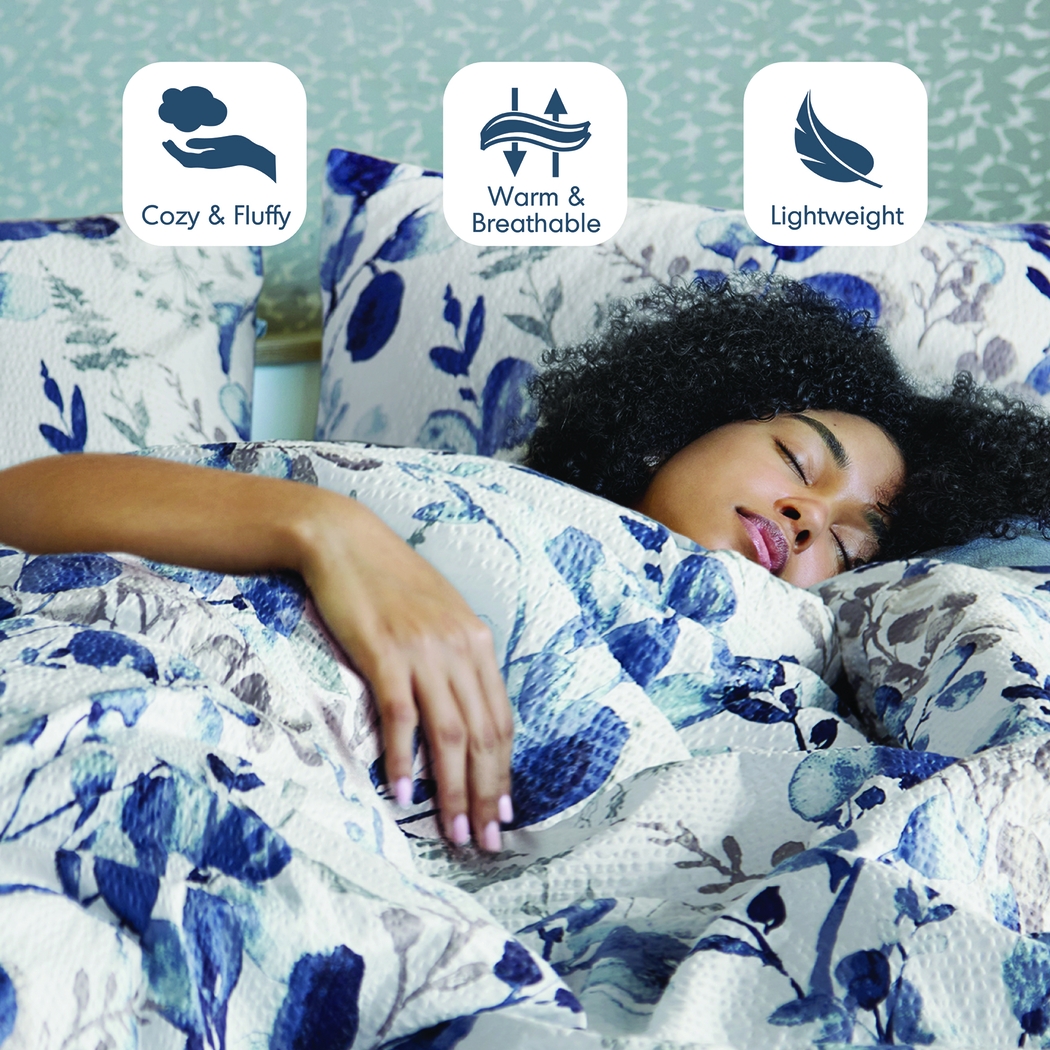 Croadea Blue Full/Queen 3 Pc Comforter Set - Thumbnail - Image 23