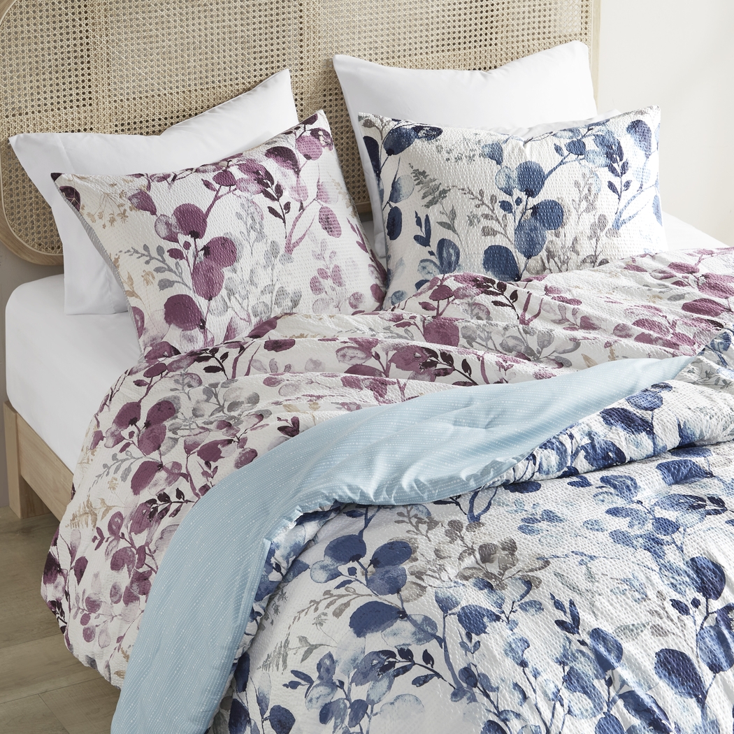 Croadea Blue King/California King 3 Pc Comforter Set - Thumbnail - Image 16