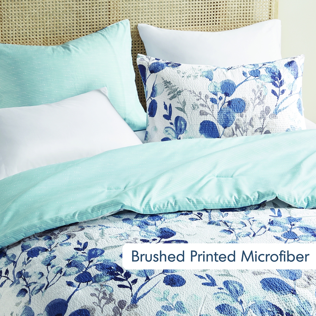 Croadea Blue King/California King 3 Pc Comforter Set - Thumbnail - Image 22