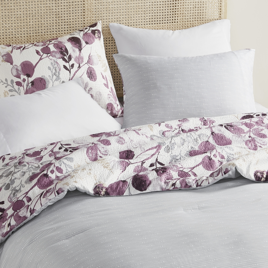 Croadea Purple Full/Queen 3 Pc Comforter Set - Thumbnail - Image 17