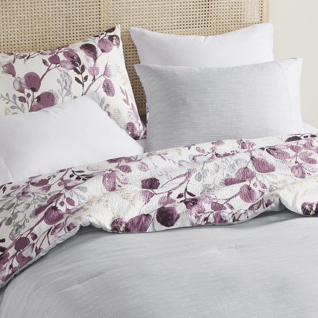 Croadea Purple Full/Queen 3 Pc Comforter Set - Thumbnail - Image 21