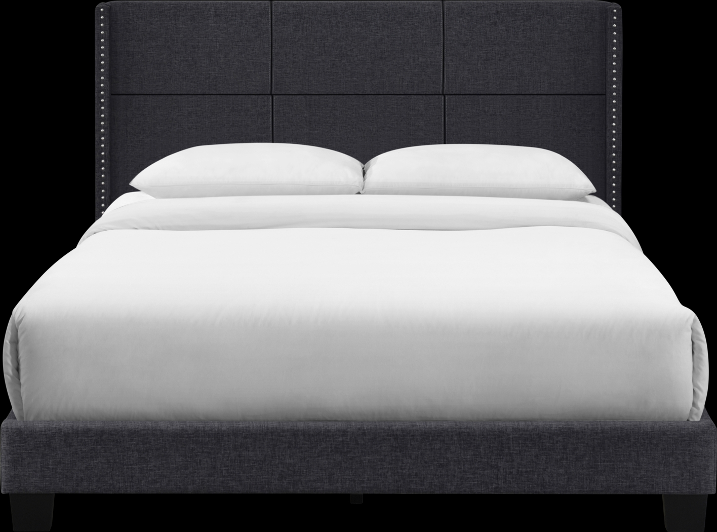 Cromwell Black King Platform Bed - Thumbnail - Image 2