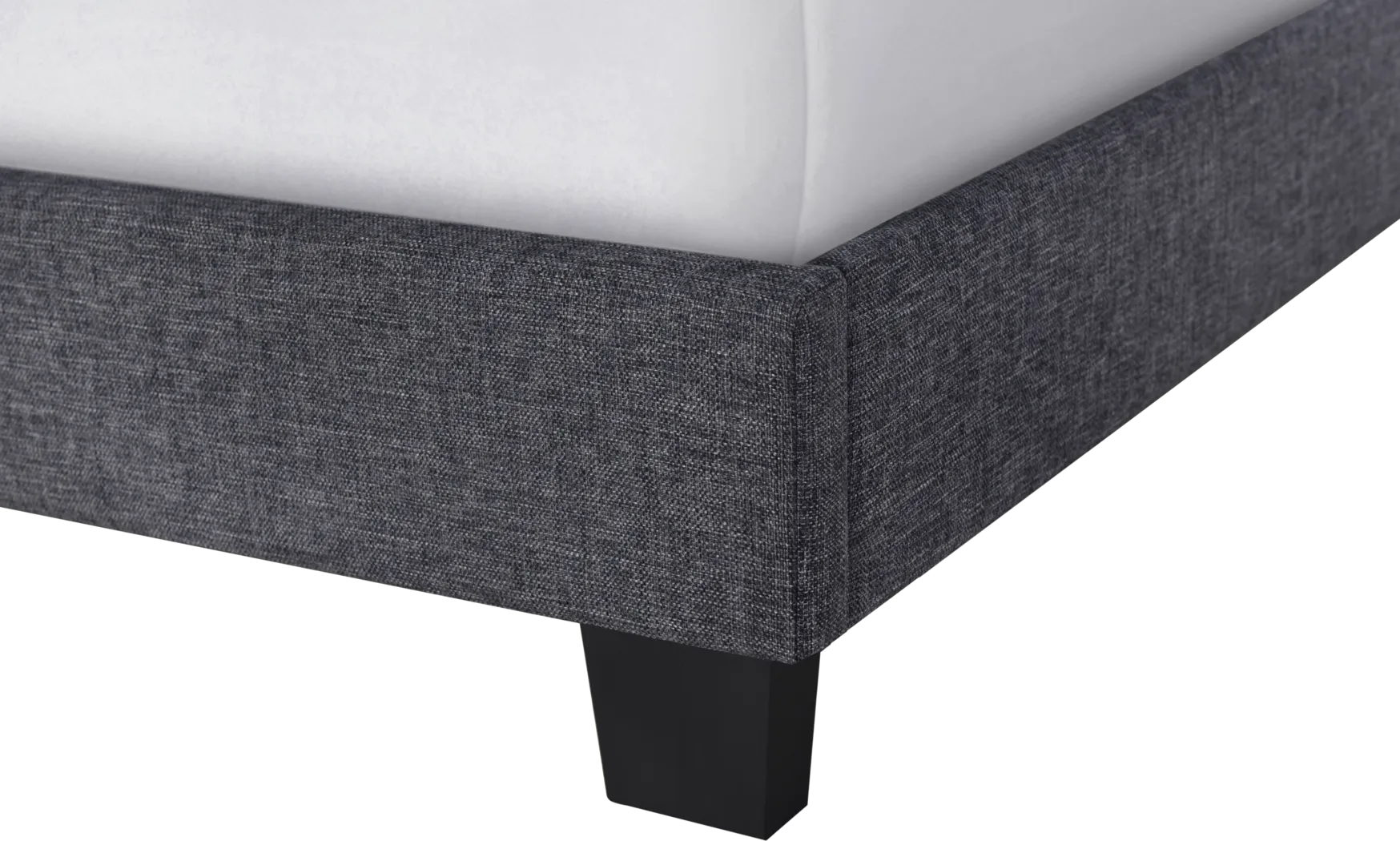 Cromwell Gray King Platform Bed - Thumbnail - Image 5