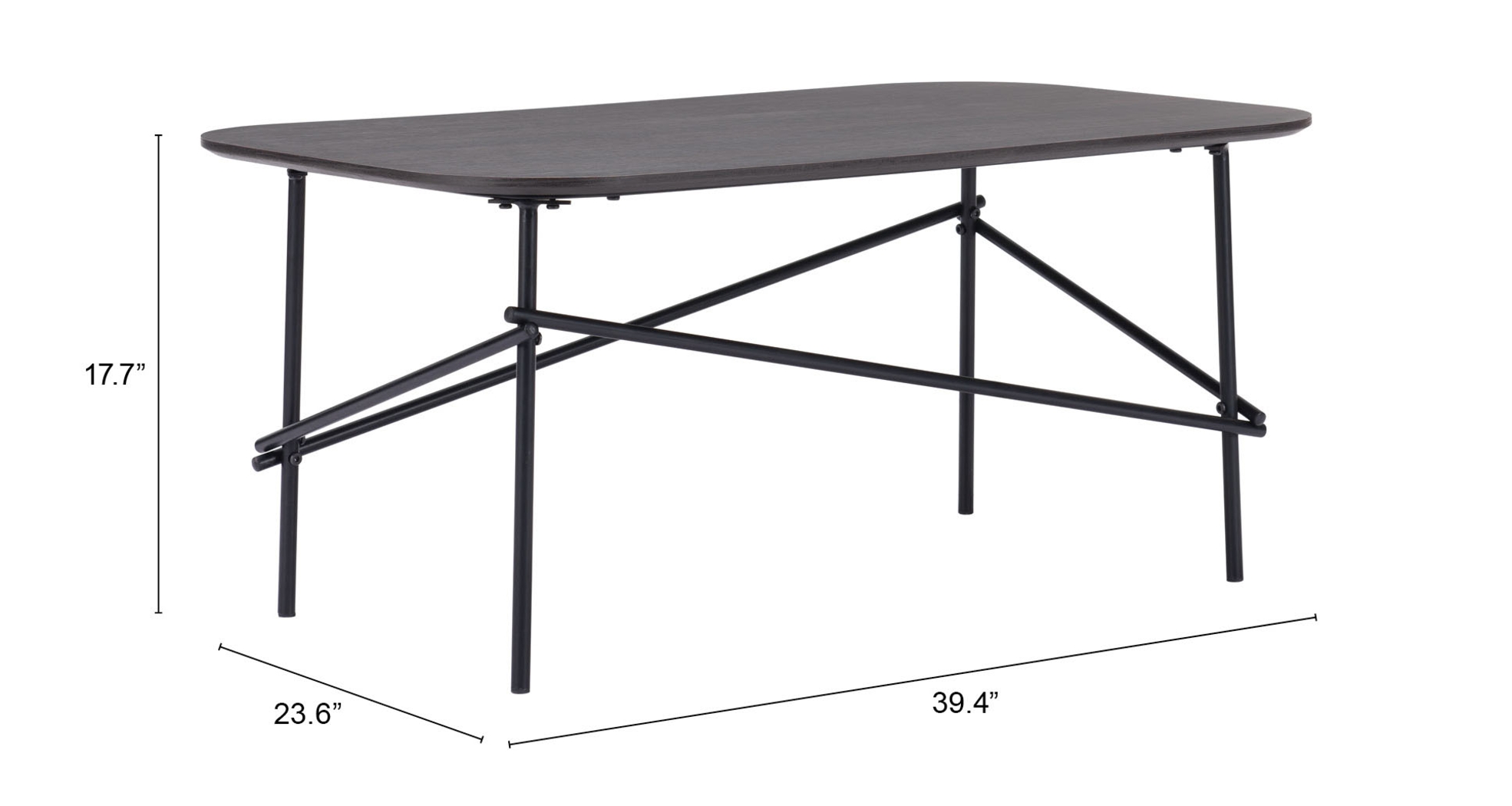 Croshaw Dark Brown Cocktail Table - Thumbnail - Image 8