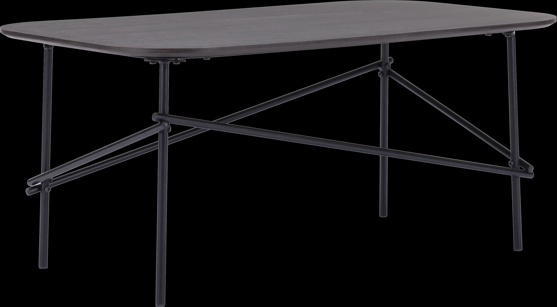 Croshaw Dark Brown Cocktail Table - Thumbnail - Image 1