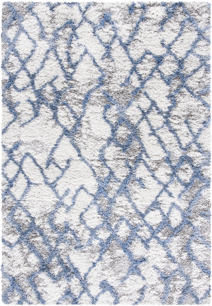Crossed Paths Blue 8' x 10' Rug - Thumbnail - Image 1