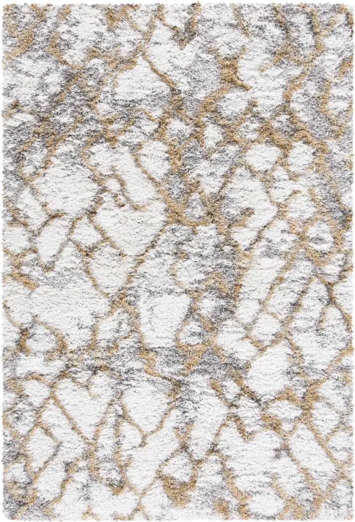 Crossed Paths Gold 5'3 x 7'7 Rug - Thumbnail - Image 1