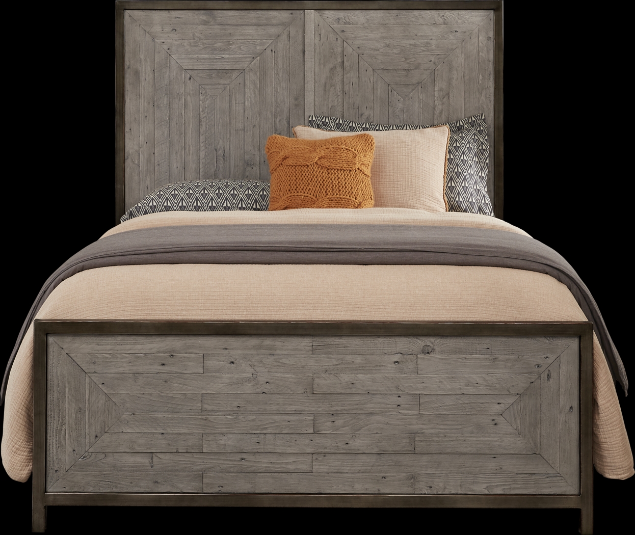 Crossgate Gray 7 Pc King Panel Bedroom - Thumbnail - Image 2