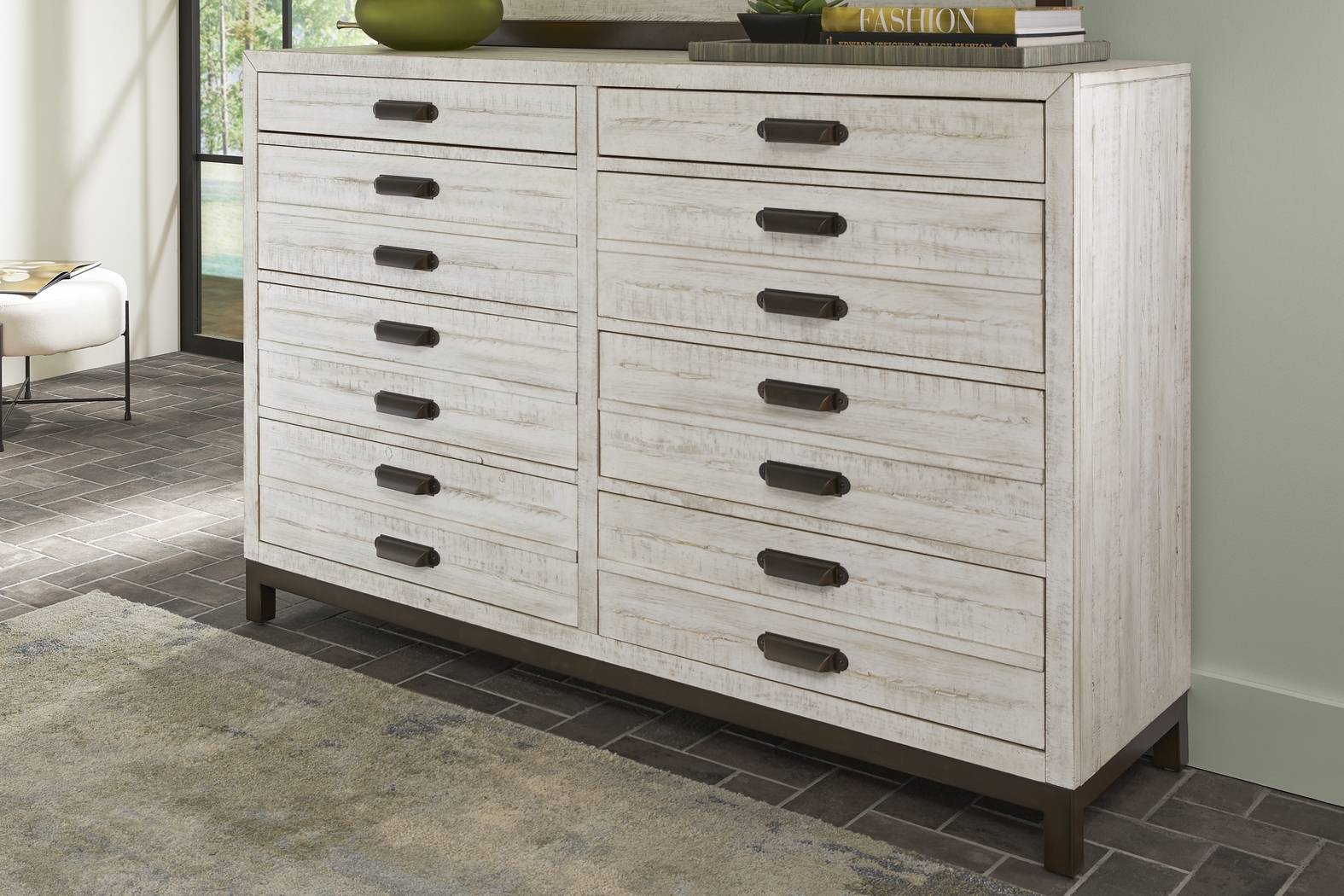 Crossgate White 5 Pc Queen Panel Bedroom - Thumbnail - Image 9