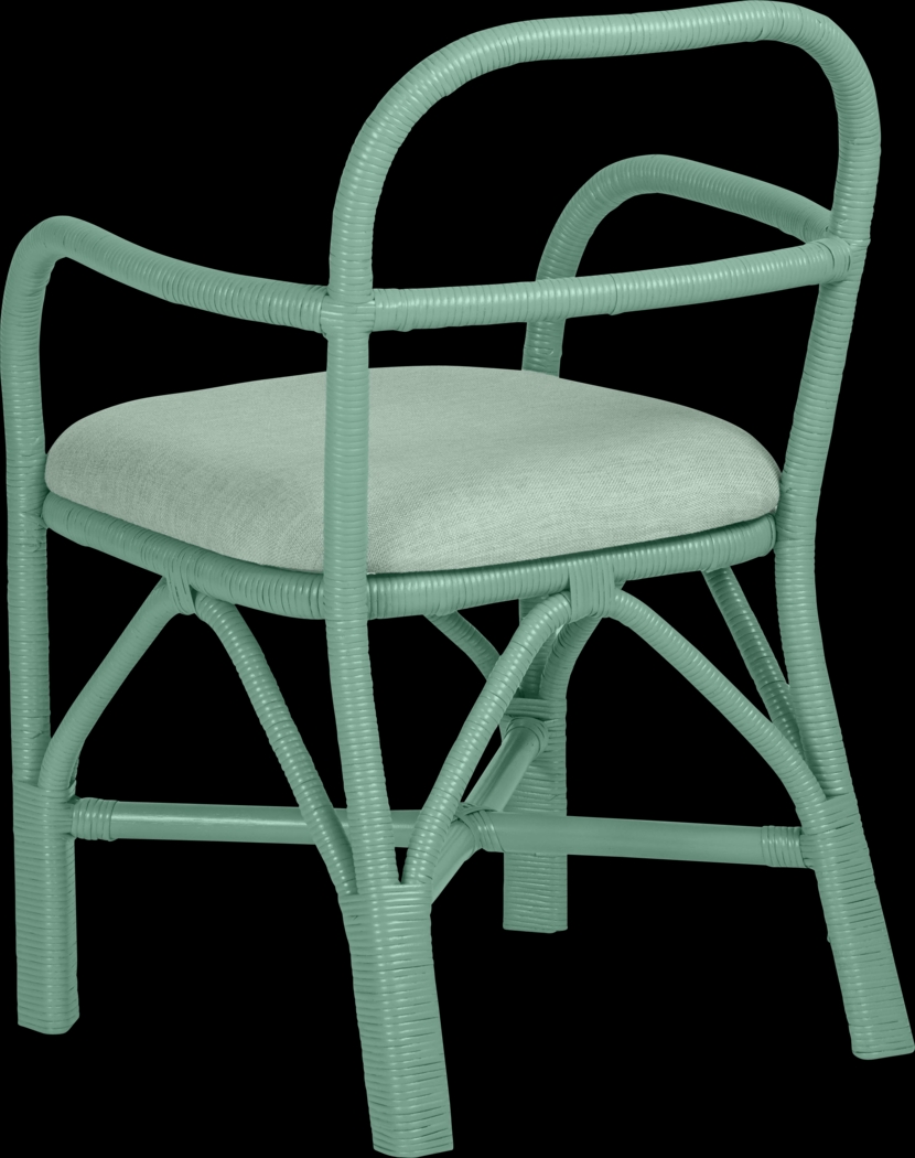 Crosskeys Green Arm Chair - Thumbnail - Image 4