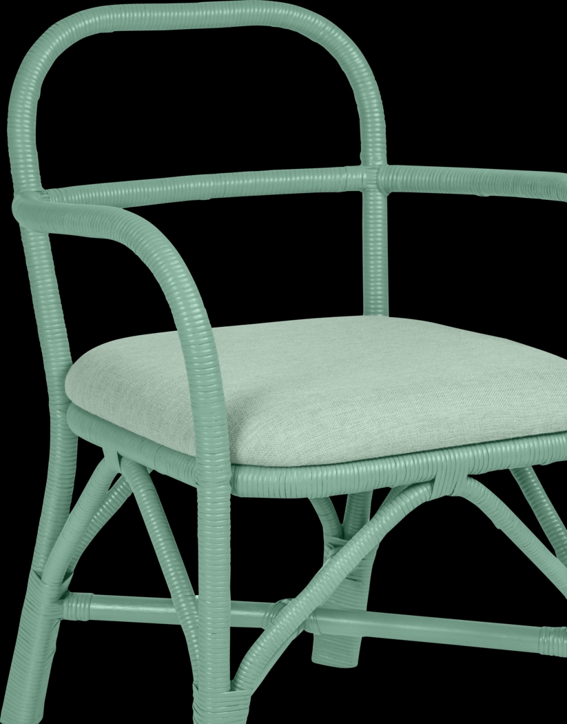 Crosskeys Green Arm Chair - Thumbnail - Image 5