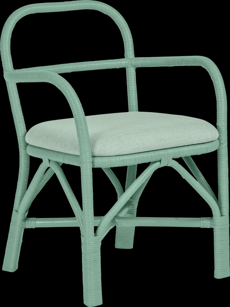 Crosskeys Green Arm Chair - Thumbnail - Image 1