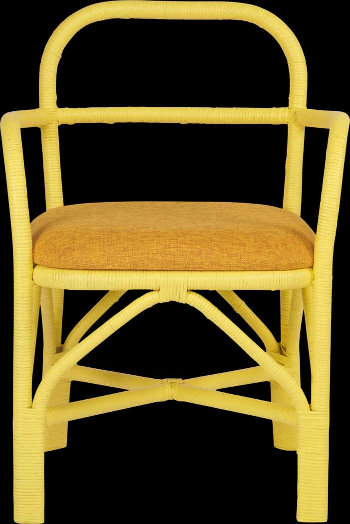 Crosskeys Yellow Arm Chair - Thumbnail - Image 3