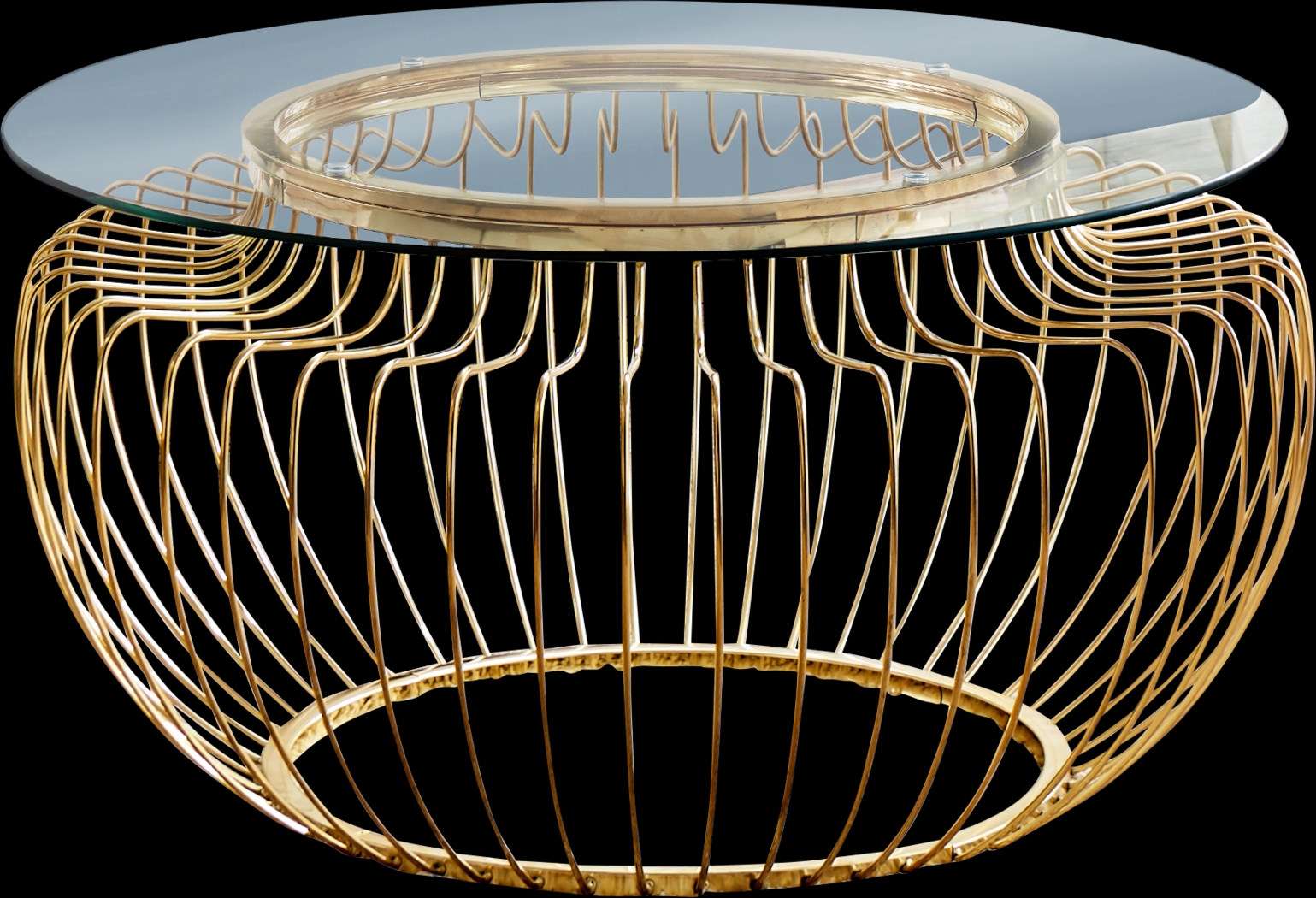 Crossprairie Gold Cocktail Table - Thumbnail - Image 2