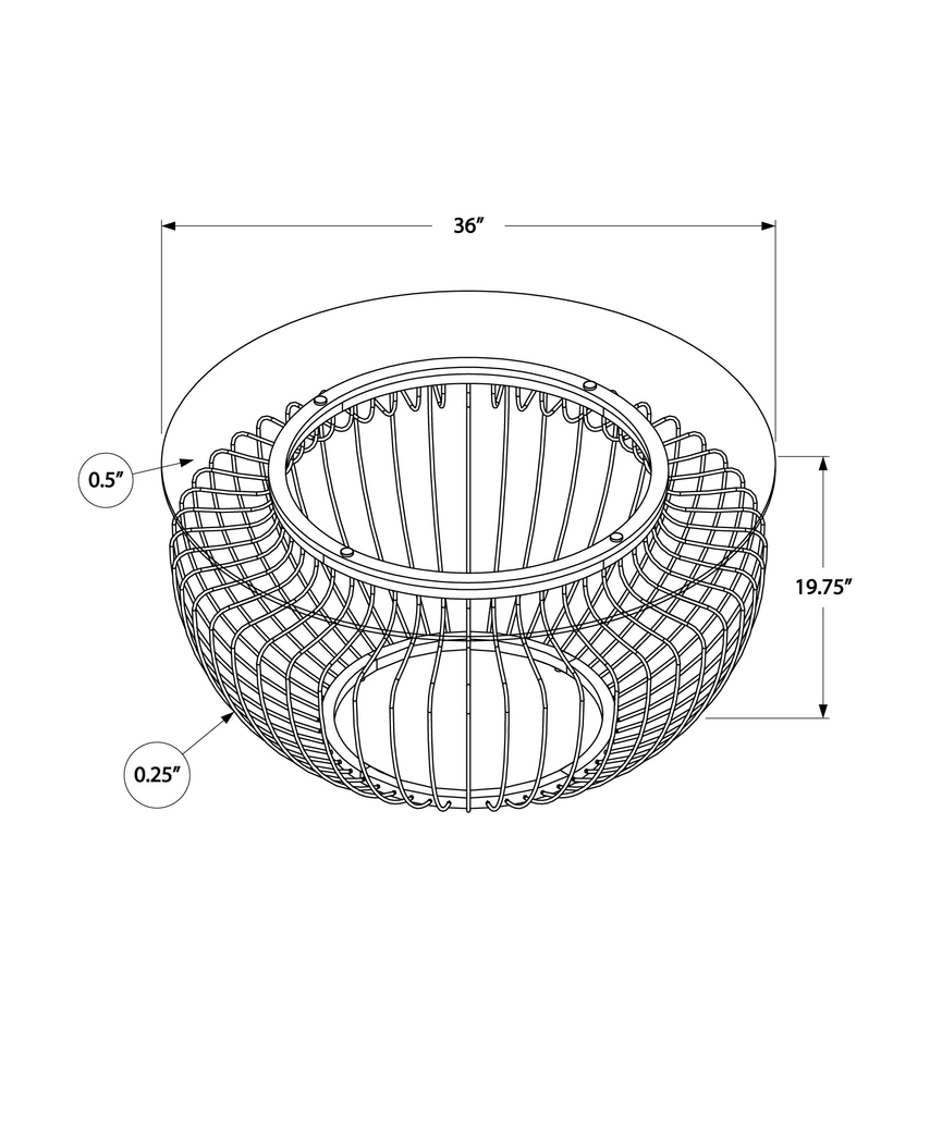 Crossprairie Gold Cocktail Table - Thumbnail - Image 4
