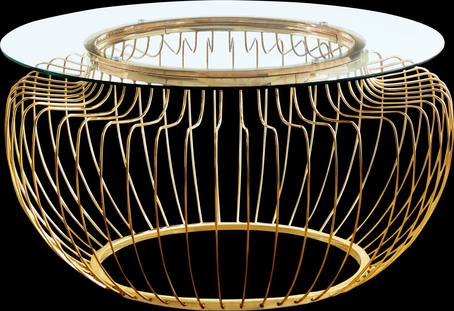 Crossprairie Gold Cocktail Table - Thumbnail - Image 1