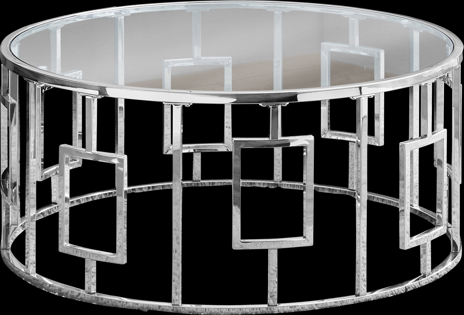 Crosstimber Chrome Cocktail Table - Thumbnail - Image 2