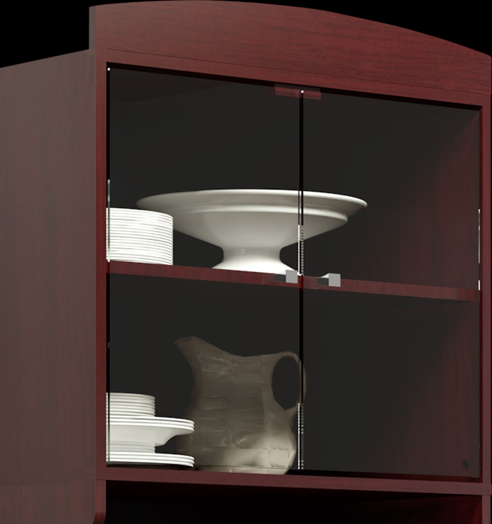 Crosswind Brown China Cabinet - Thumbnail - Image 5