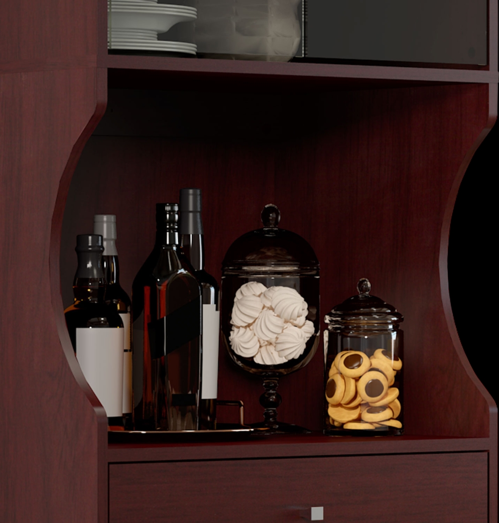 Crosswind Brown China Cabinet - Thumbnail - Image 6
