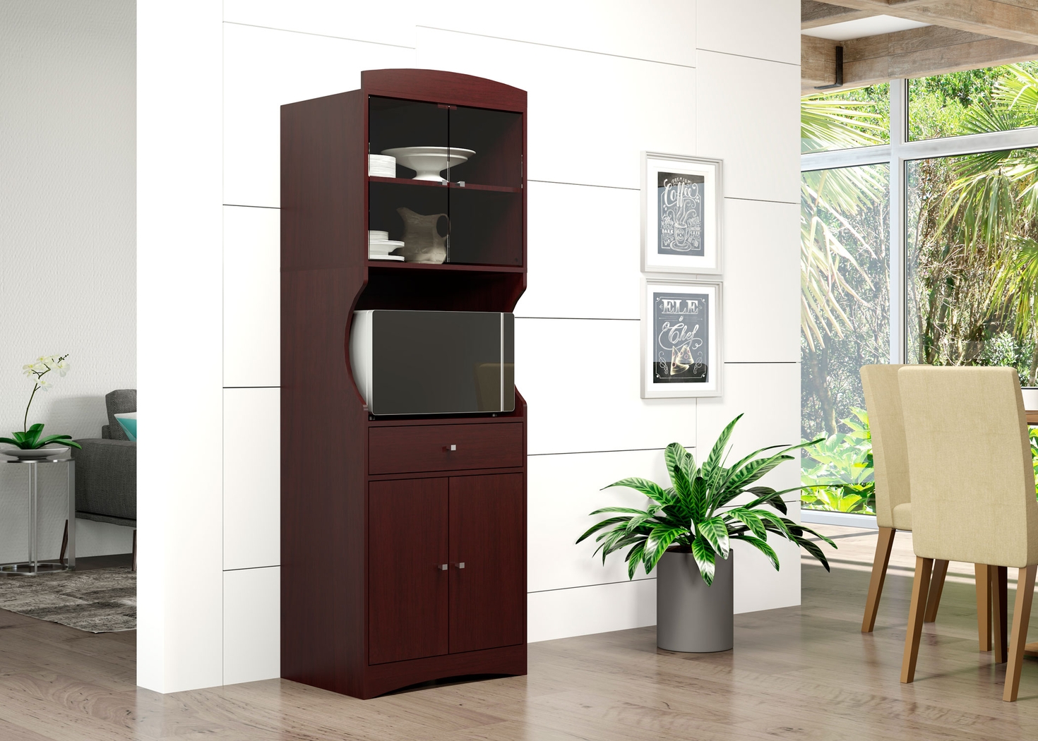 Crosswind Brown China Cabinet - Thumbnail - Image 8