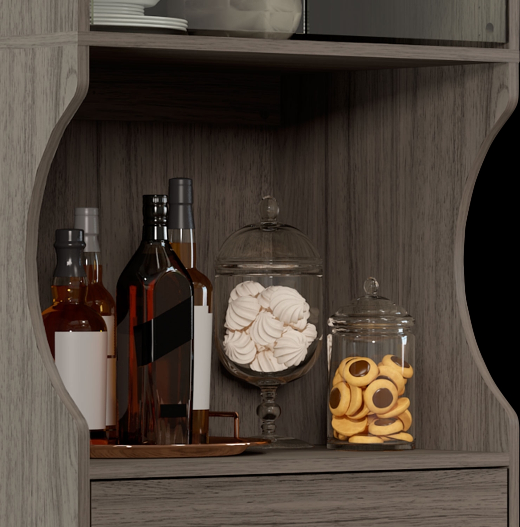 Crosswind Gray China Cabinet - Thumbnail - Image 2